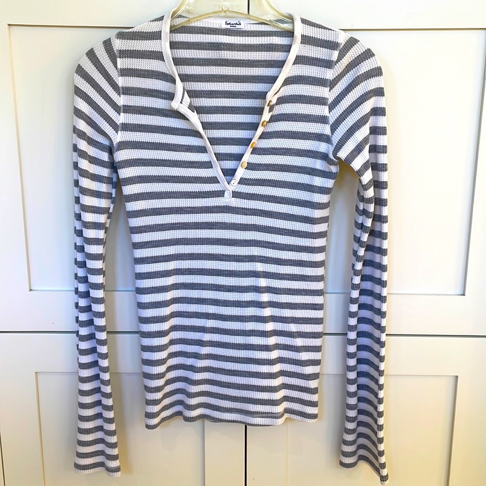 Splendid Striped Thermal Top